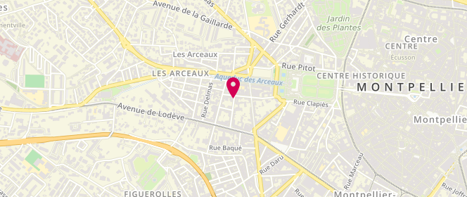 Plan de Boulangerie Pâtisserie la Suite, 5 Rue Marioge, 34000 Montpellier