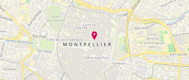 Plan de Boulangerie Patisserie Co.Pain, 1 Rue Delpech, 34000 Montpellier