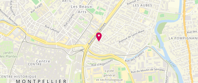 Plan de Boulangerie Pâtisserie Frézal, 158 avenue de Saint-Maur, 34000 Montpellier
