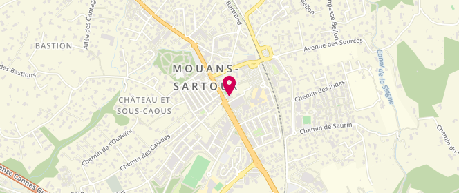 Plan de Au Moulin de Mouans, 135 avenue de Cannes, 06370 Mouans-Sartoux