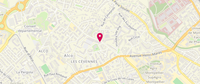 Plan de Le Petrin de Geraldine, 773 Avenue Louis Ravas, 34000 Montpellier