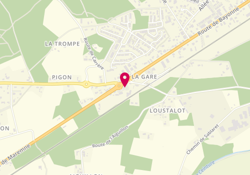 Plan de La Boulang'Drive, 1218 Route de Bayonne, 40230 Bénesse-Maremne