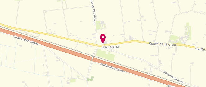 Plan de Boulangerie Balarin L’insolite, 3669 Route de la Crau Quartier Balarin, 13280 Arles