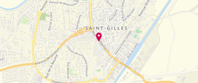 Plan de Aux Armes de Saint Gilles, 43 Rue Gambetta, 30800 Saint-Gilles