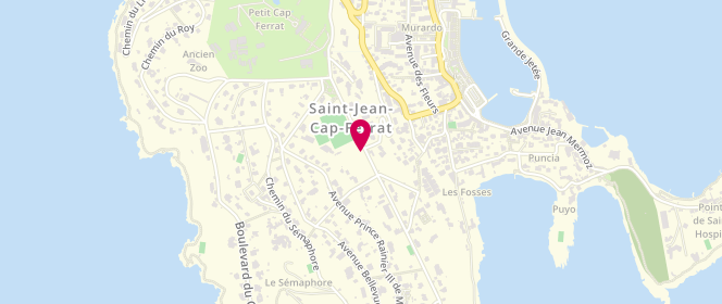 Plan de Banette, 5 Rue Jean Mermoz, 06230 Saint-Jean-Cap-Ferrat
