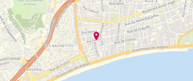Plan de Douceur de la Fragola, 9 Rue Dante, 06000 Nice
