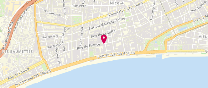 Plan de Copenhagen Coffee Lab, 47 Rue de France, 06000 Nice