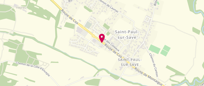 Plan de Le Fournil de Larcenne, 3 impasse des Coquelicots Zone Artisanale de Larcenne, 31530 Saint-Paul-sur-Save