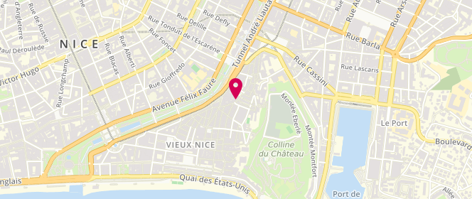 Plan de Boulangerie St Francois, 3 Rue Saint François, 06300 Nice