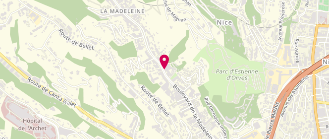 Plan de Baguette de la Madeleine, 128 Boulevard de la Madeleine, 06000 Nice