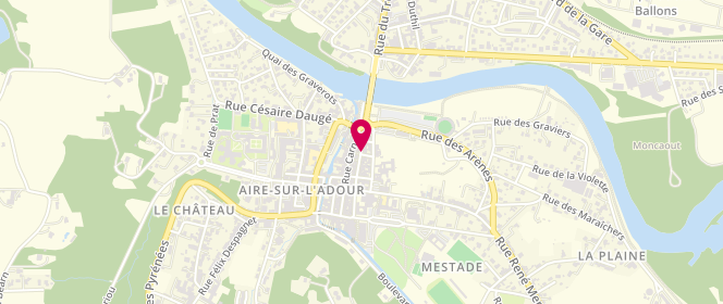 Plan de Alexandre Mallet, 40 Rue Gambetta, 40800 Aire-sur-l'Adour