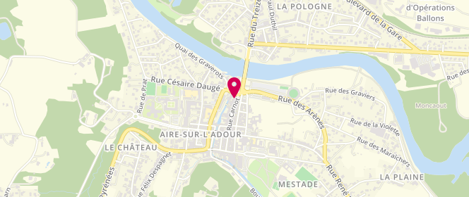 Plan de Copaline, 55 Rue Carnot, 40800 Aire-sur-l'Adour