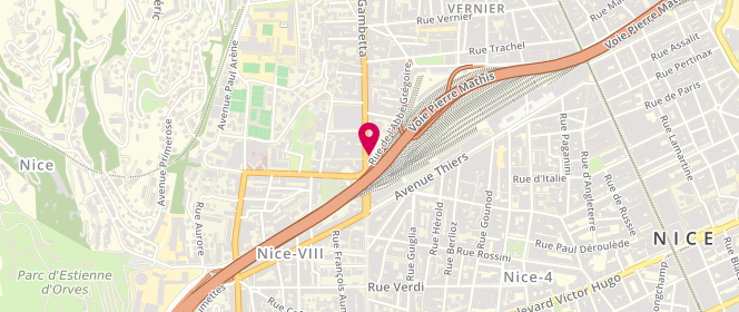 Plan de Le Moulin de Flor, 70 Boulevard Gambetta, 06000 Nice