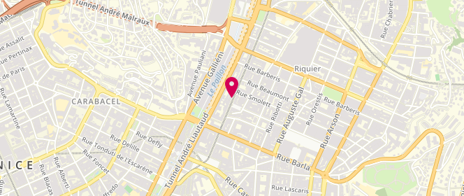 Plan de Boulangerie Pianelli, 32 avenue de la République, 06000 Nice