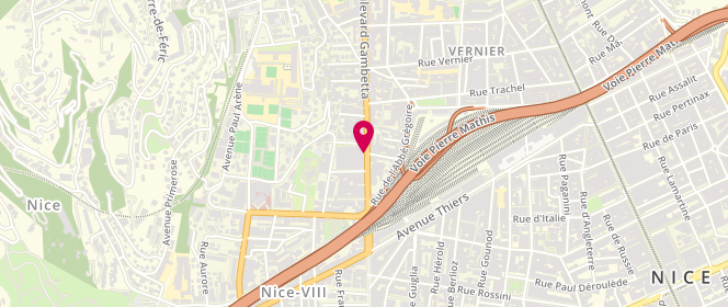 Plan de La Délicieuse, 85 Boulevard Gambetta, 06000 Nice