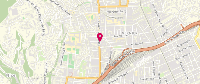 Plan de Boulangerie Gambetta, 108 Boulevard Gambetta, 06000 Nice
