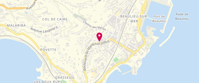 Plan de L'Atelier des Anges, 10 Boulevard du Maréchal Joffre, 06310 Beaulieu-sur-Mer