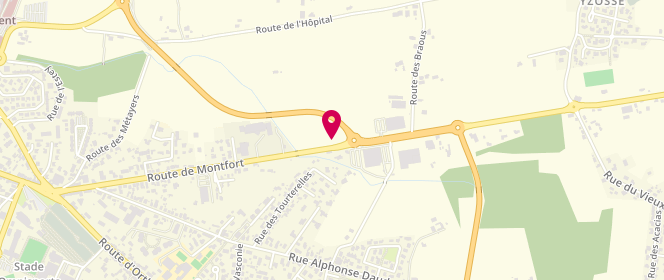 Plan de Boulangerie Marie Blachere, Route de Montfort, 40180 Yzosse