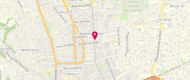Plan de Boulangerie Patisserie la Délicieuse, 20 avenue Alfred Borriglione, 06100 Nice