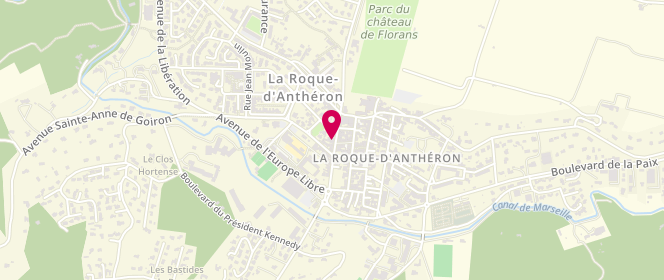 Plan de Boulangerie Patisserie Baeza, 18 Boulevard Adam de Craponne, 13640 La Roque-d'Anthéron