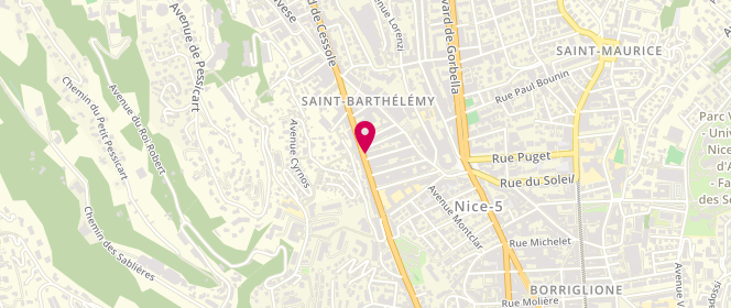 Plan de Boulangerie F.guilbeaud, 82 Boulevard de Cessole, 06100 Nice