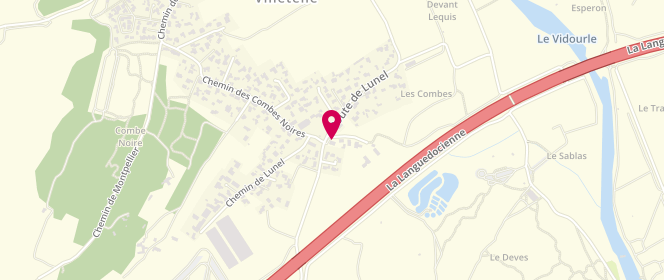 Plan de Boulangerie le Pétrin d'Ambrussum, 1485 Route de Lunel, 34400 Villetelle
