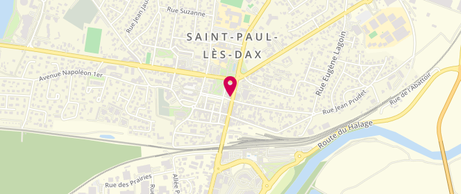 Plan de Aux Délices de St Paul, 16 avenue de la Liberté, 40990 Saint-Paul-lès-Dax