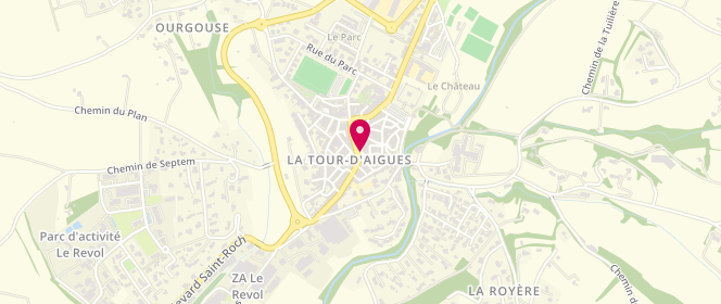 Plan de Jubeaux Boulangerie, 84 Rue Antoine de Très, 84240 La Tour-d'Aigues