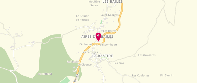 Plan de Boulangerie de la Bastide, 30 Rue des Bailes, 83840 La Bastide