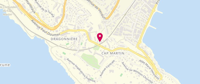 Plan de Mandarine et Chocolat, 55 avenue Paul Doumer, 06190 Roquebrune-Cap-Martin