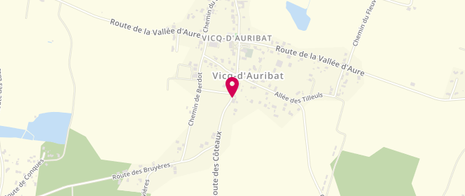 Plan de Au Pain Chaud, 289 Route des Coteaux, 40380 Vicq-d'Auribat