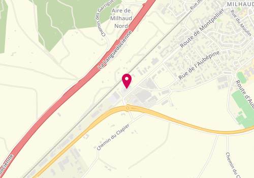 Plan de La Boulangerie de Marie Blachere, 1100 Route de Montpellier, 30540 Milhaud
