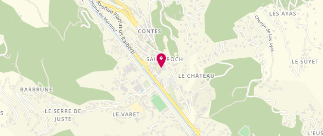 Plan de Boulangerie Lefebvre, 12 place Jean Allardi, 06390 Contes