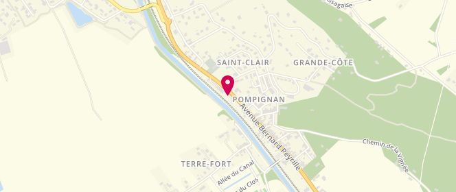 Plan de Aux Pains dorés, 65 Route de Montauban, 82170 Pompignan