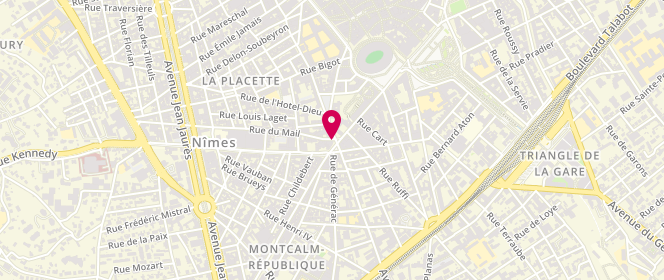 Plan de Le Fournil des Gourmands, 12 Rue de la République B, 30900 Nîmes