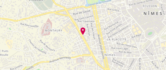 Plan de Banette Boulangerie Joulian, 21 Rue Sainte Anne, 30900 Nîmes