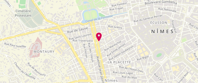 Plan de La Fournée Paysanne, 15 Avenue Jean Jaurès, 30900 Nîmes
