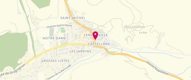 Plan de Le Panetier, 1 Place Marcel Sauvaire, 04120 Castellane