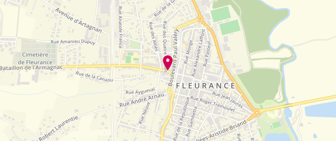 Plan de Boulangerie Debruyne, 6 avenue Martial Cazes, 32500 Fleurance