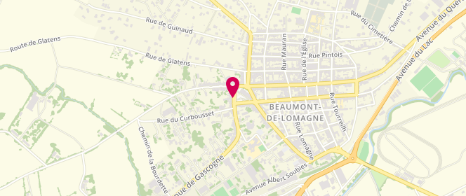Plan de Le Fournil de Juliette, 16 Place Jean Moulin, 82500 Beaumont-de-Lomagne
