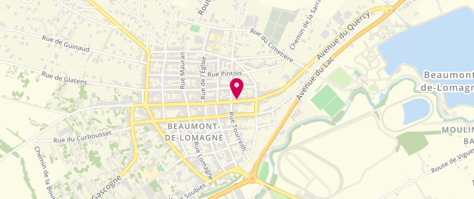 Plan de Boulangerie Saint-Amans, 24 Rue Nationale, 82500 Beaumont-de-Lomagne