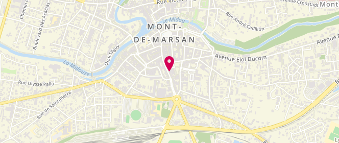 Plan de Carrefour City, 75 Rue Léon Gambetta, 40000 Mont-de-Marsan