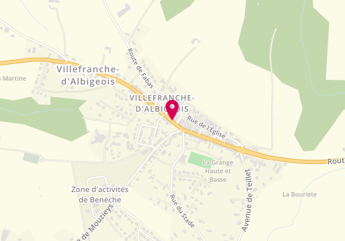 Plan de Question de goûts, 14 avenue d'Albi, 81430 Villefranche-d'Albigeois