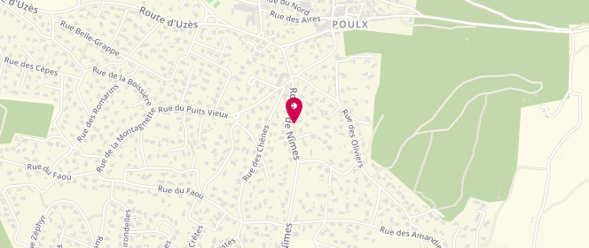 Plan de Boulangerie Pâtisserie Albaric, 275 Route de Nîmes, 30320 Poulx