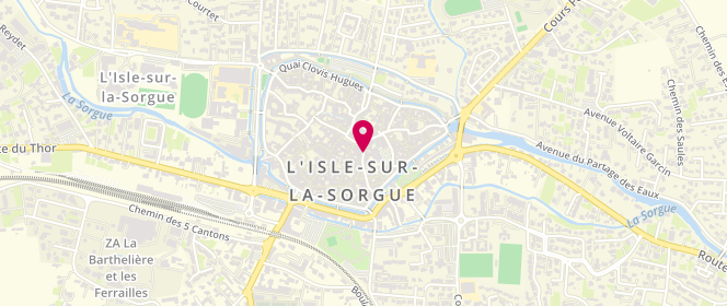 Plan de Lilamand Confiseur, 13 Rue République, 84800 L'Isle-sur-la-Sorgue