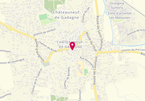 Plan de Carrefour Express, 55 place du Felibrige, 84470 Châteauneuf-de-Gadagne