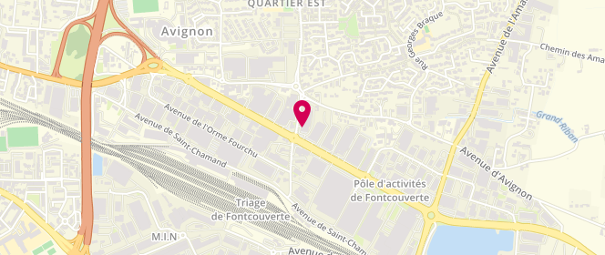 Plan de La Boulangerie de Marie Blachere, 13 avenue Fontcouverte, 84000 Avignon