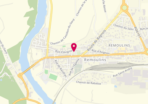 Plan de Boulangerie du Pont du Gard, 69 Avenue Geoffroy Perret, 30210 Remoulins