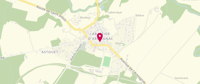 Plan de Bidache, 8 place des Ormeaux, 40240 Labastide-d'Armagnac