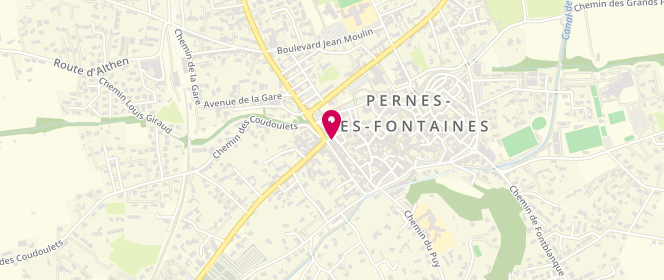 Plan de Boulangerie Pain'o, 69 avenue Jean Jaurès, 84210 Pernes-les-Fontaines